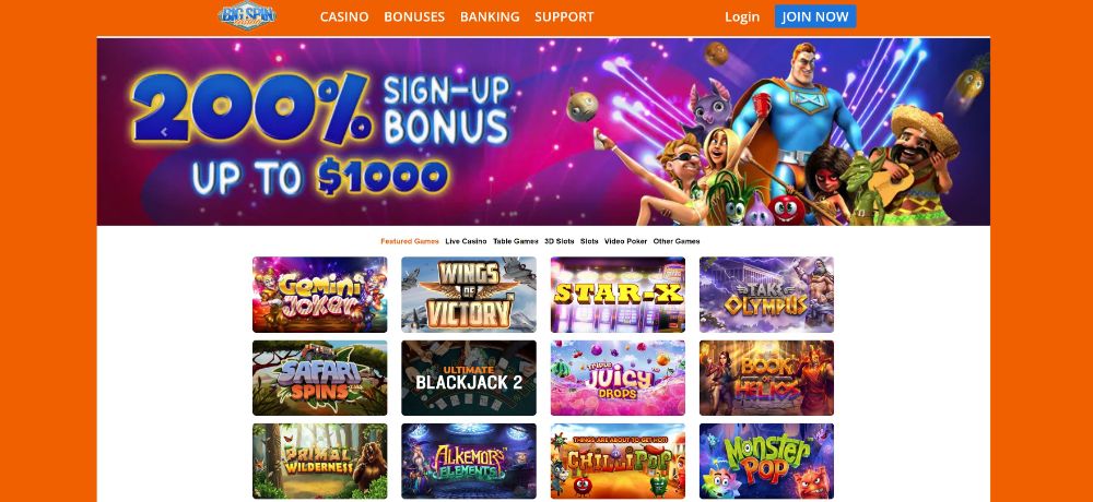 big spin casino home