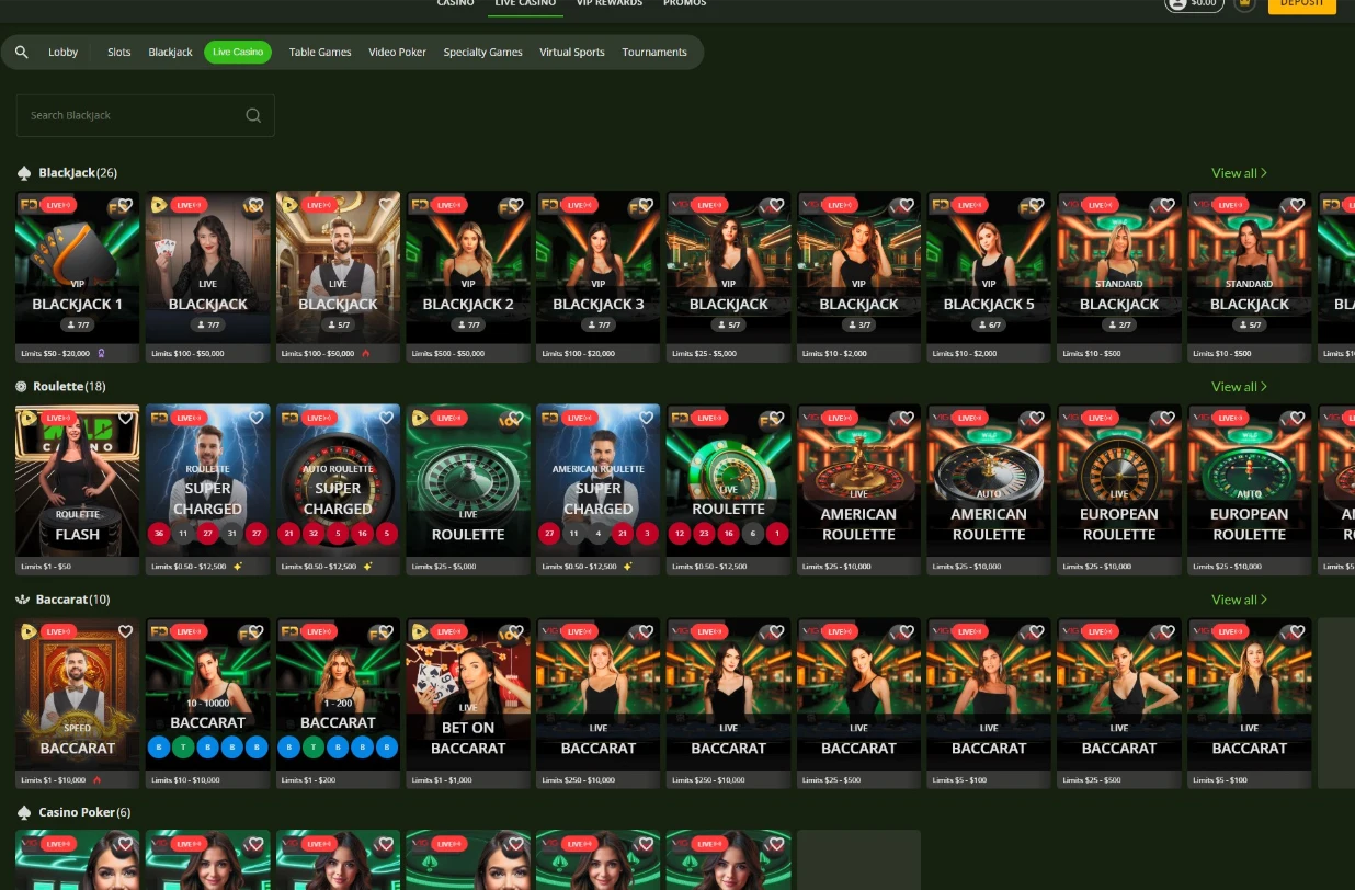 Wild Casino Unified Live Dealer Routing