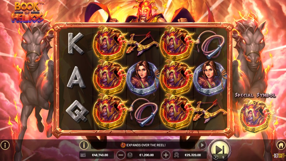 book of helios slot gameplay