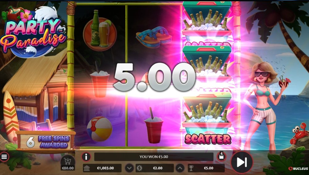 party paradise slot win