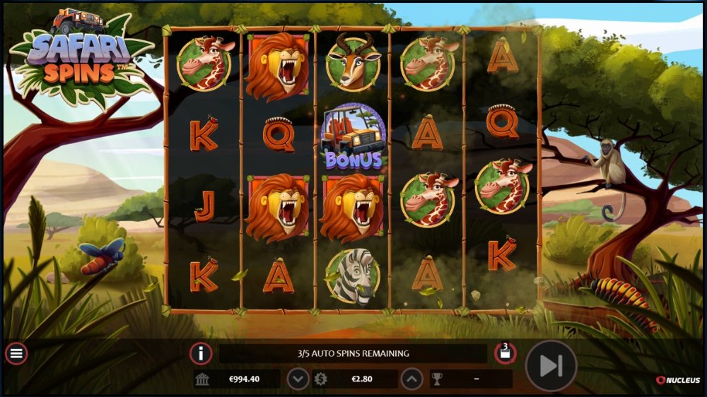 safari spins slot