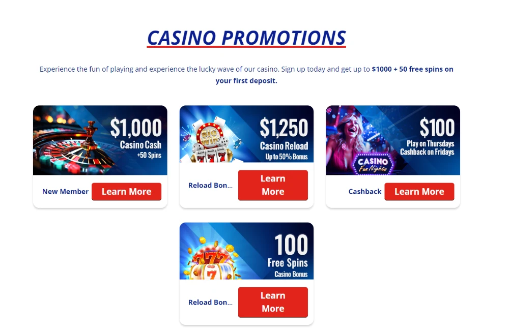 busr casino bonuses