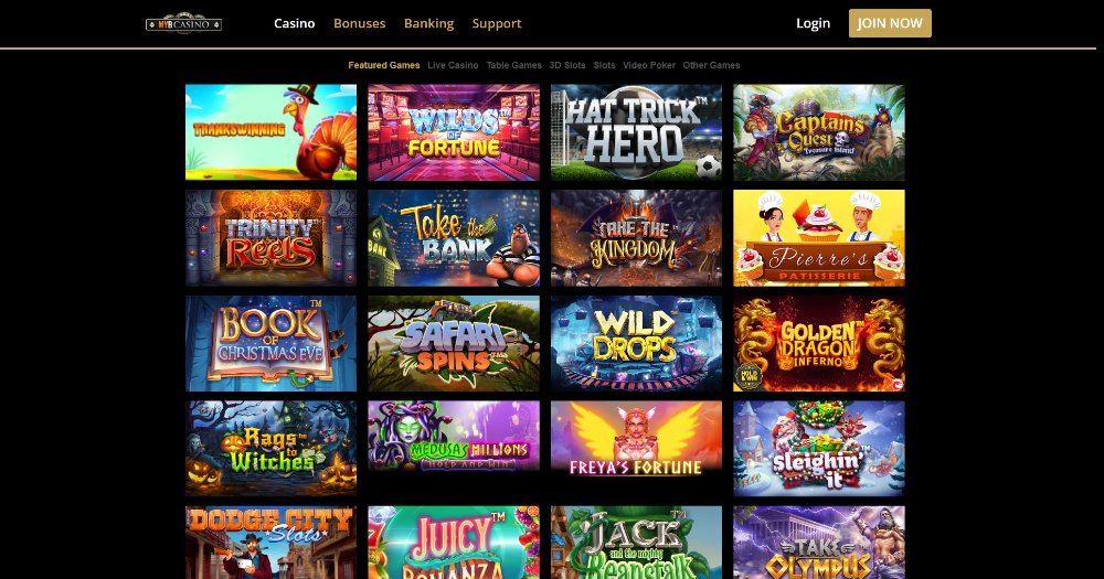 myb casino games