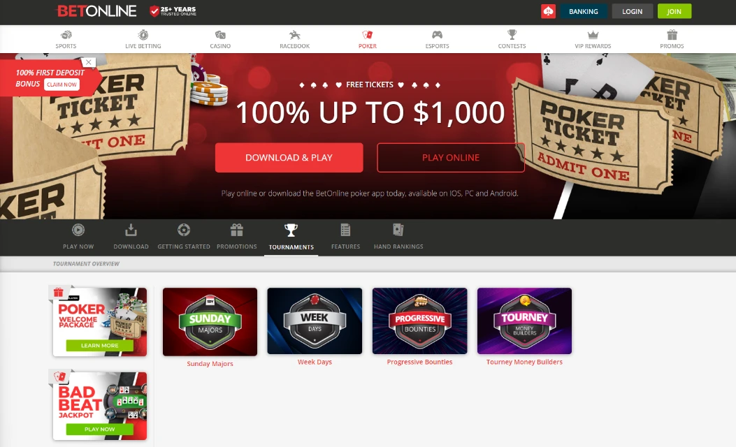 betonline poker