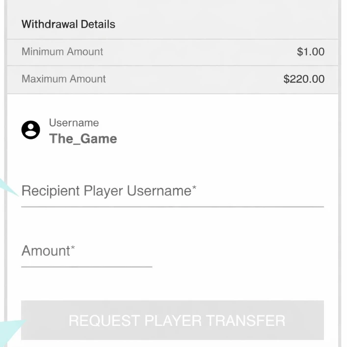 Bovada Secure Crypto Withdrawal Request Interface