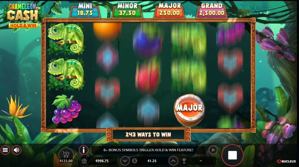 chameleon cash slot spin