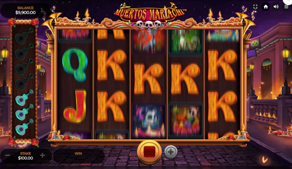 muertos mariachi slot spin