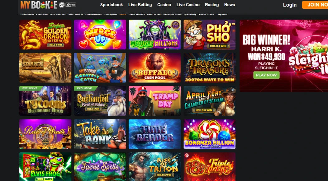 mybookie casino games