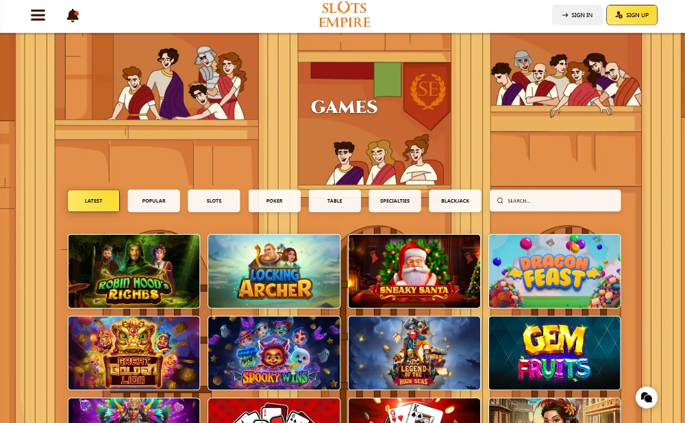 slots empire games