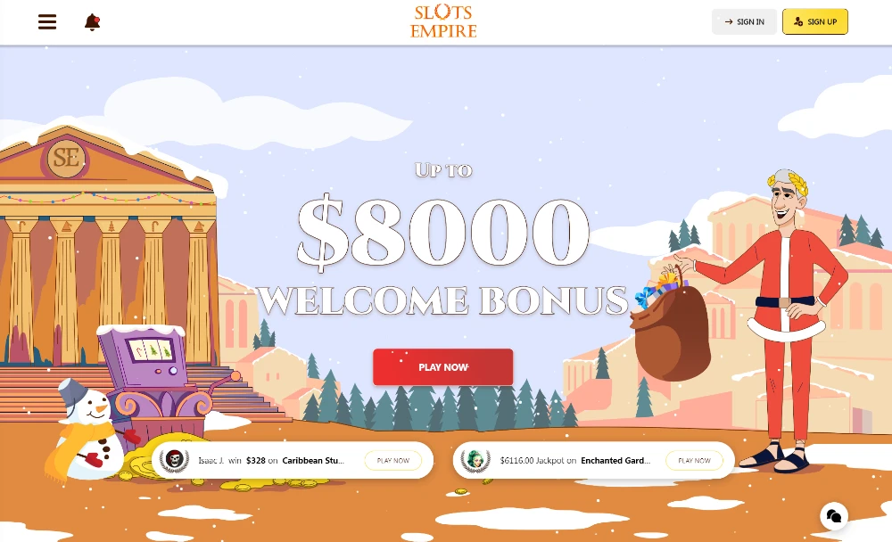 slots empire home