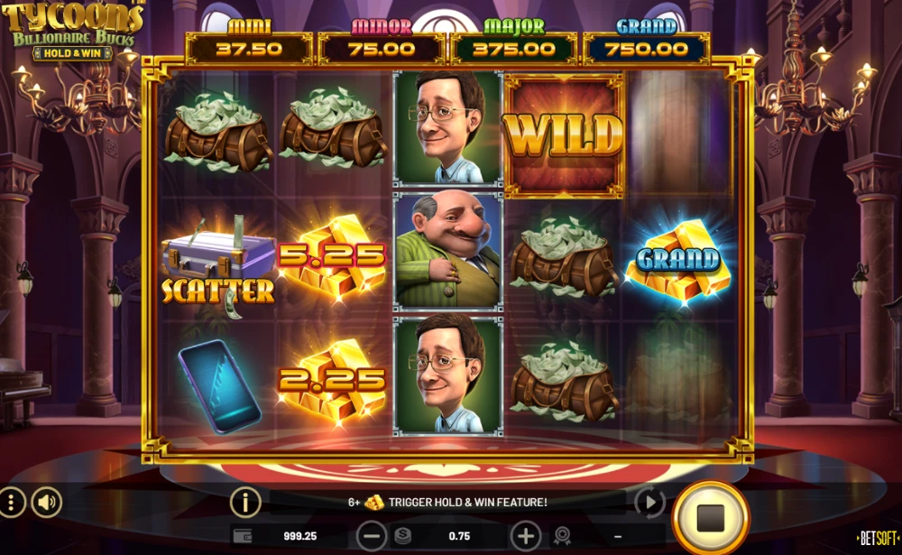 tycoon billionaire bucks slot spin