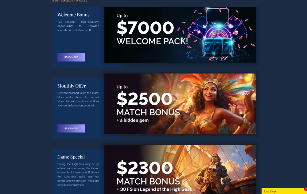 exclusive casino bonuses