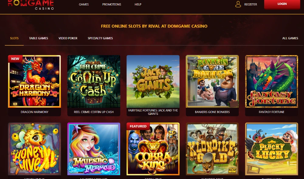 domgame casino games