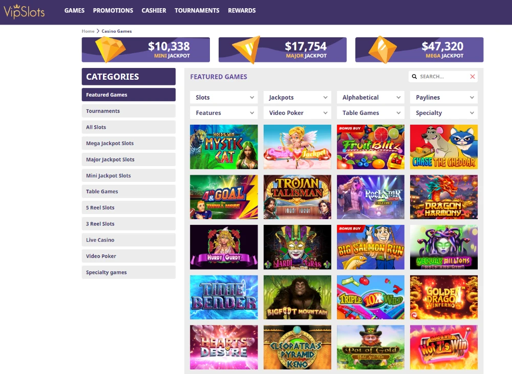 vip slots games