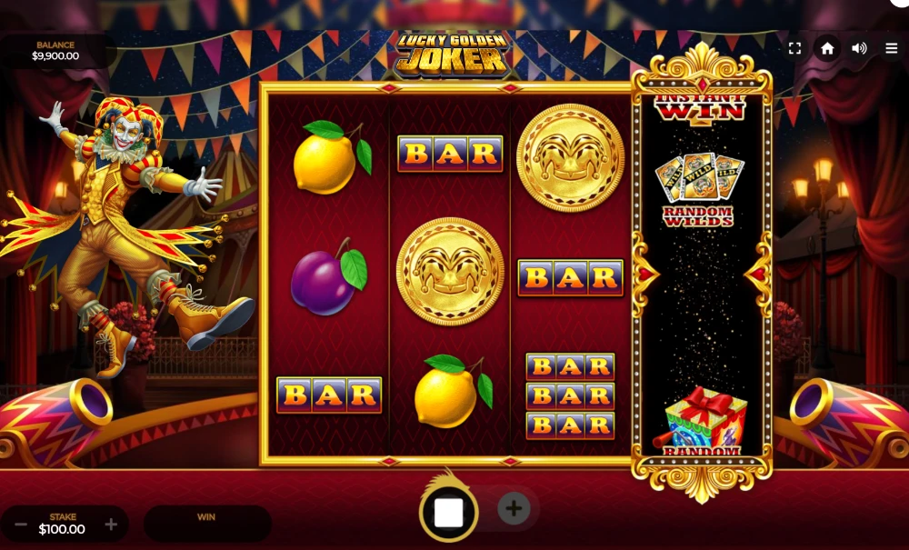 lucky golden joker slot spin