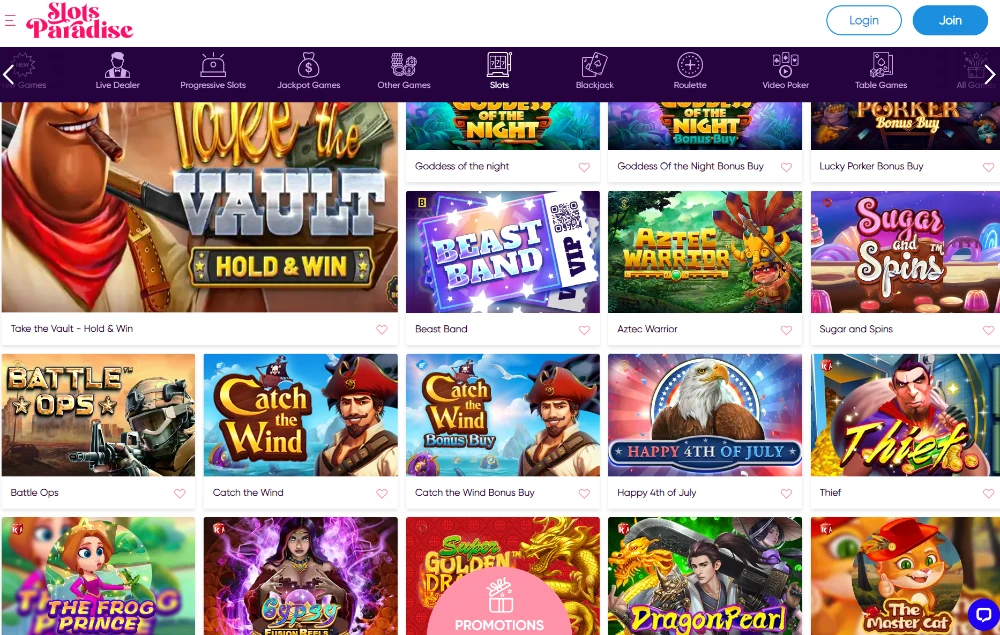 slots paradise games