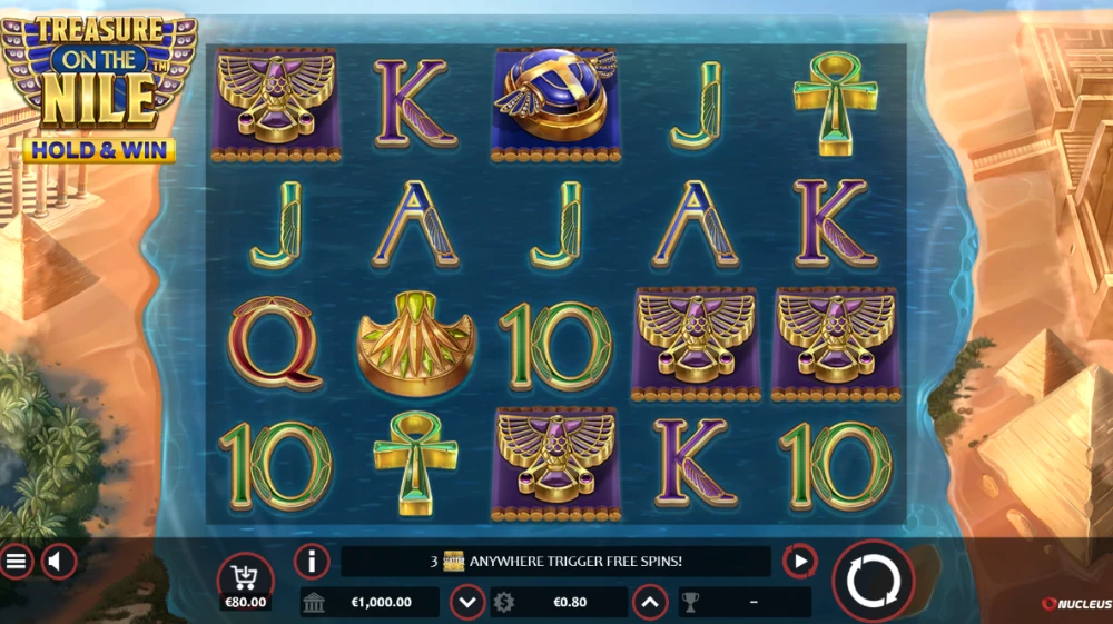 treasure on the nile slot game