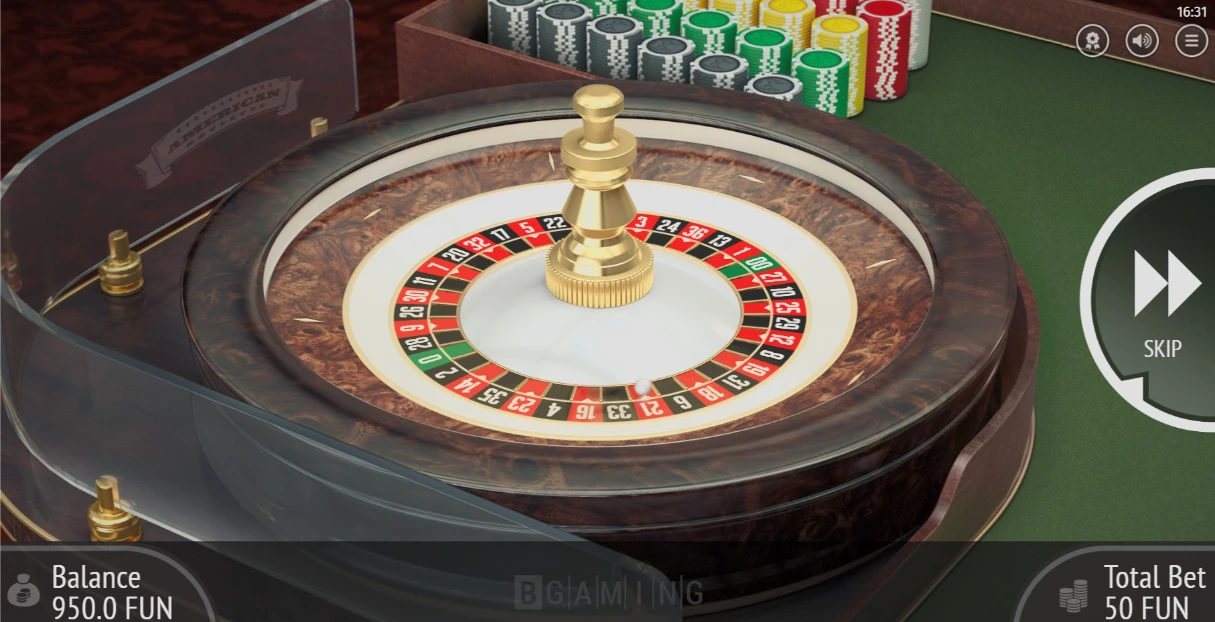 BGaming American Roulette Interface
