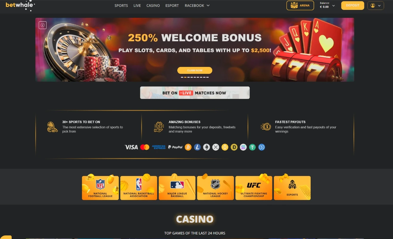 BetWhale Main Hub Interface 2026