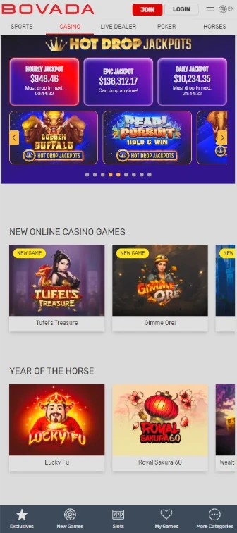 Bovada Mobile Browser Sportsbook