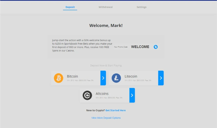 Sportsbetting.ag Cashier Deposit Options 2026