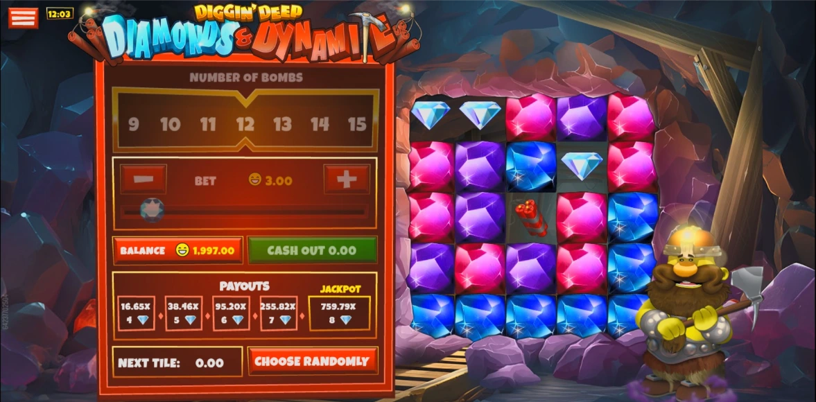 Diggin Deep Diamonds and Dynamite Game