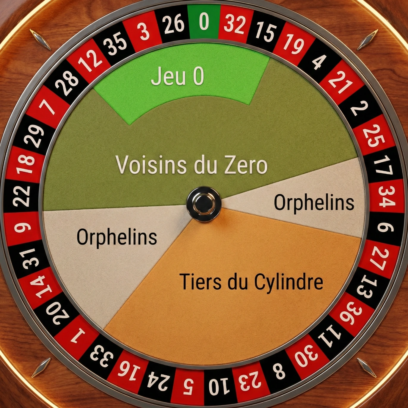 French Roulette Wheel Layout
