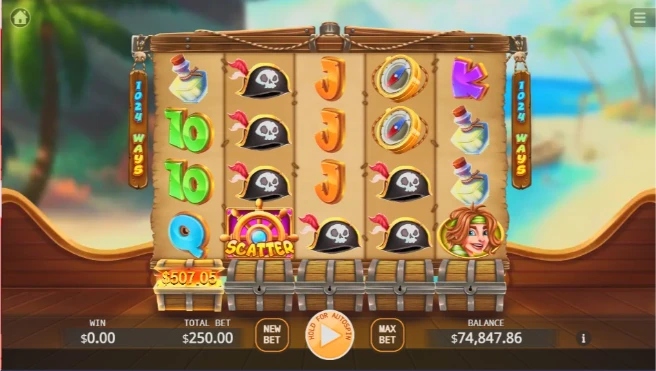 Goldbeard RTG Slot Screenshot