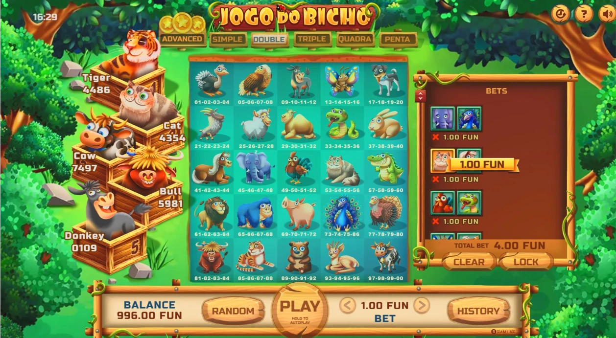 Jogo Do Bicho Lottery Screen