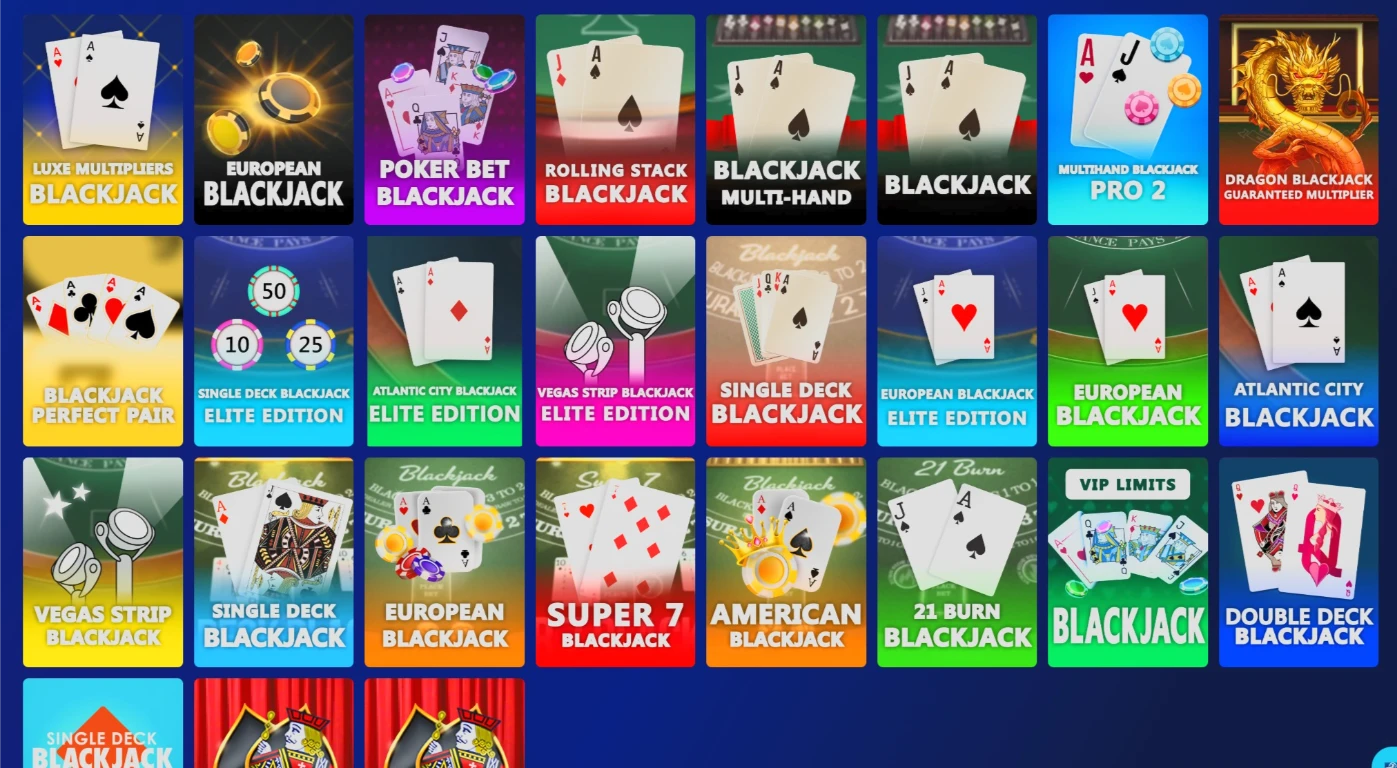 Las Atlantis Digital Blackjack Tables