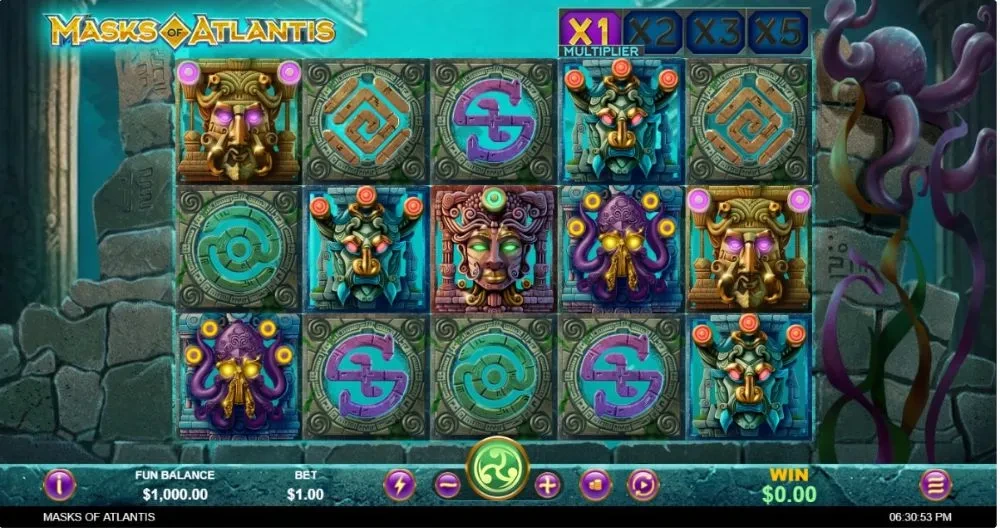 Masks of Atlantis Interface