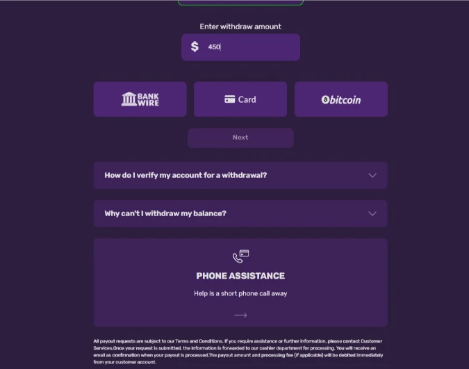 Shazam Casino Payout Section and Withdrawal Limits