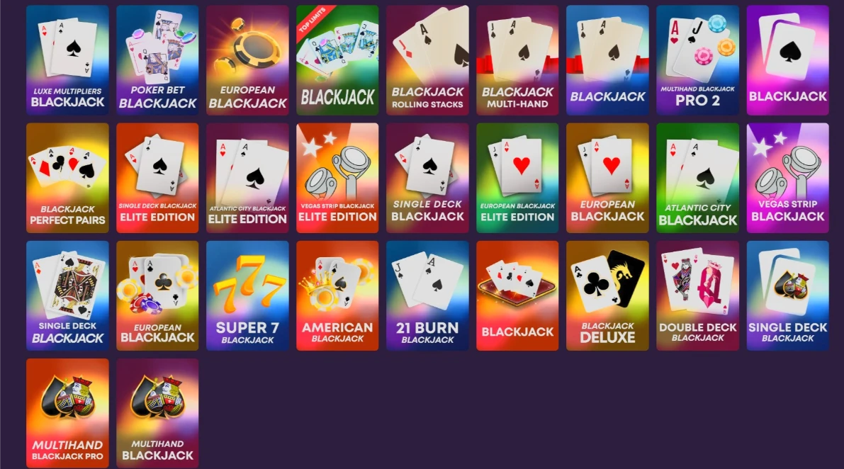 Shazam Casino Blackjack Interface
