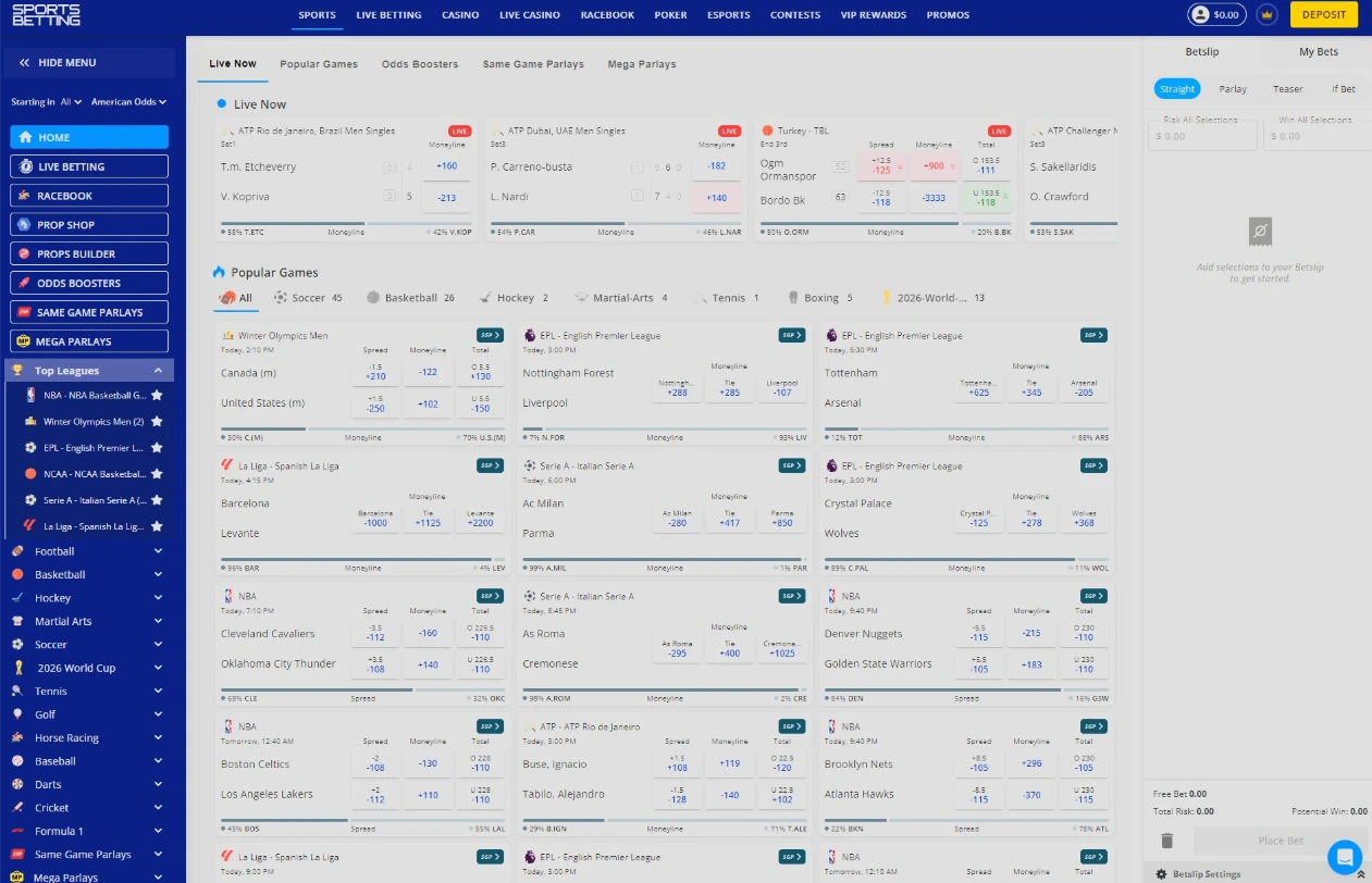 Sportsbetting.ag High Limit Sportsbook