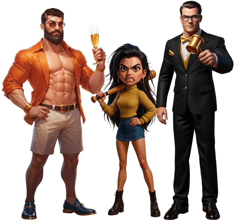 Betsoft The Series Heroes Character Art