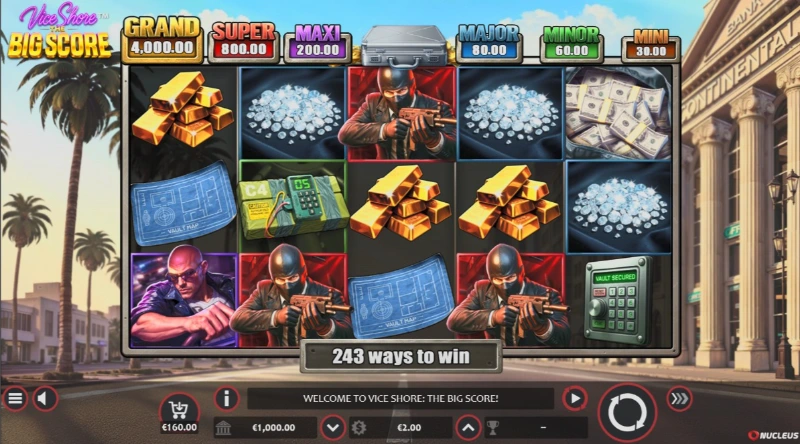 Vice Shore The Big Score Slot