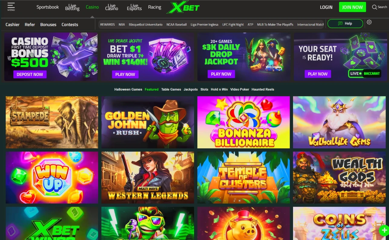 Xbet Upgraded Casino Lobby