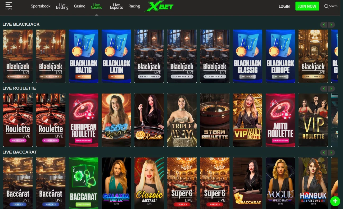 Xbet Live Dealer Streams