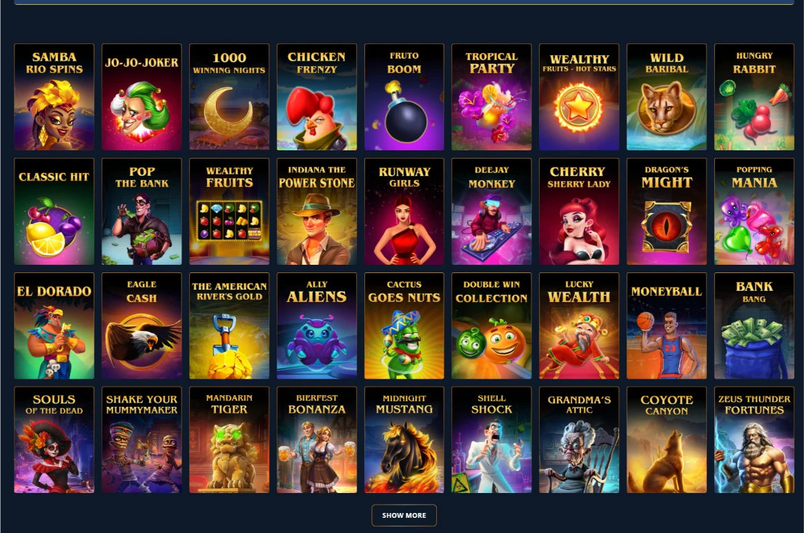 Exclusive Casino Slot Machine Selection