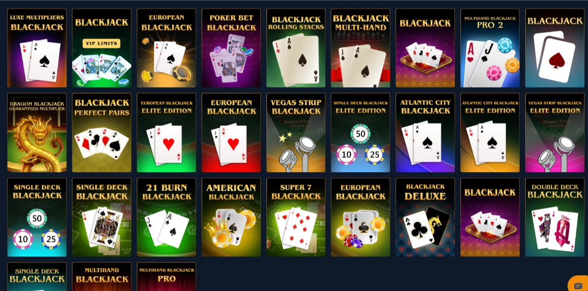 Exclusive Casino Blackjack and Table Games