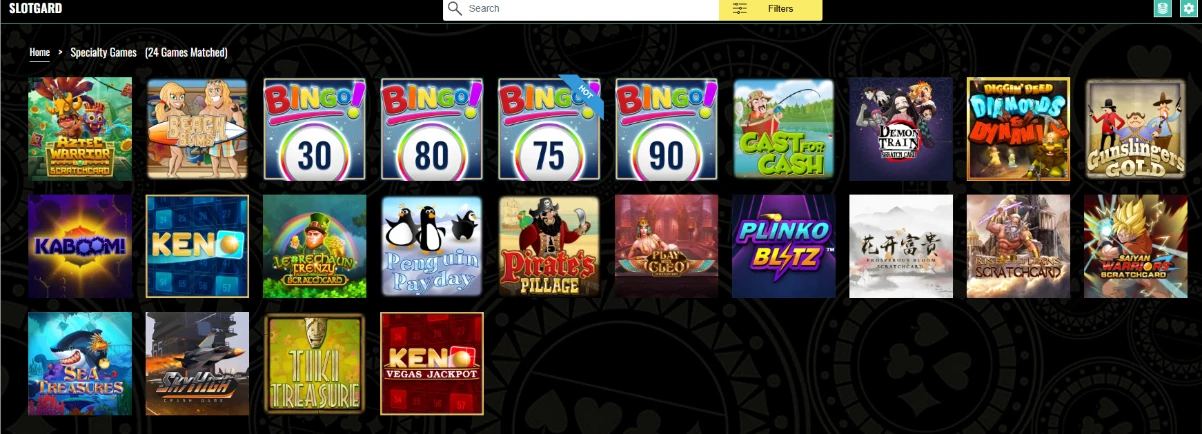 Slotgard Casino Specialty Games