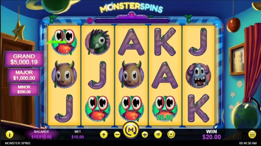 monster spins slots 
