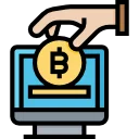 bitcoin deposit icon